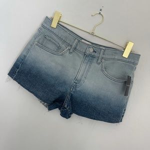 Lucky Brand Raw Hem Ombré Denim Shorts Sz 29